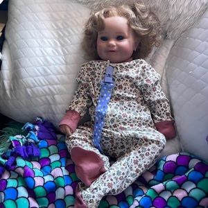 This is an 18” baby doll, hardly every touched.